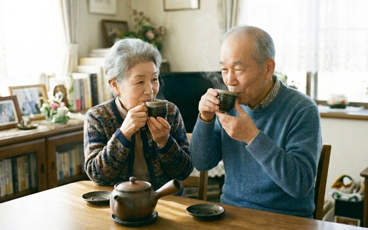 健康的な生活を送る老夫婦